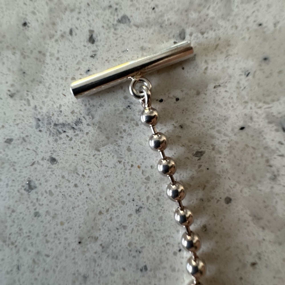 Gucci Sterling Silver Heart Ball Chain Toggle Bracelet Genuine Signed - Picture 12 of 16